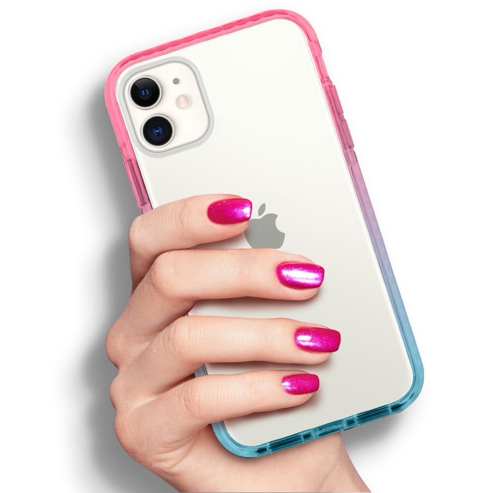 iPhone Pink Aqua Anti-Shock Cases